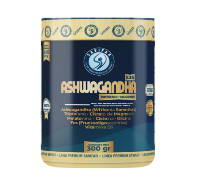 Ashwagandha con Triptofano y Melatonina Polvo
